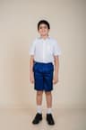 Boys' Light Blue School Short - Rigid